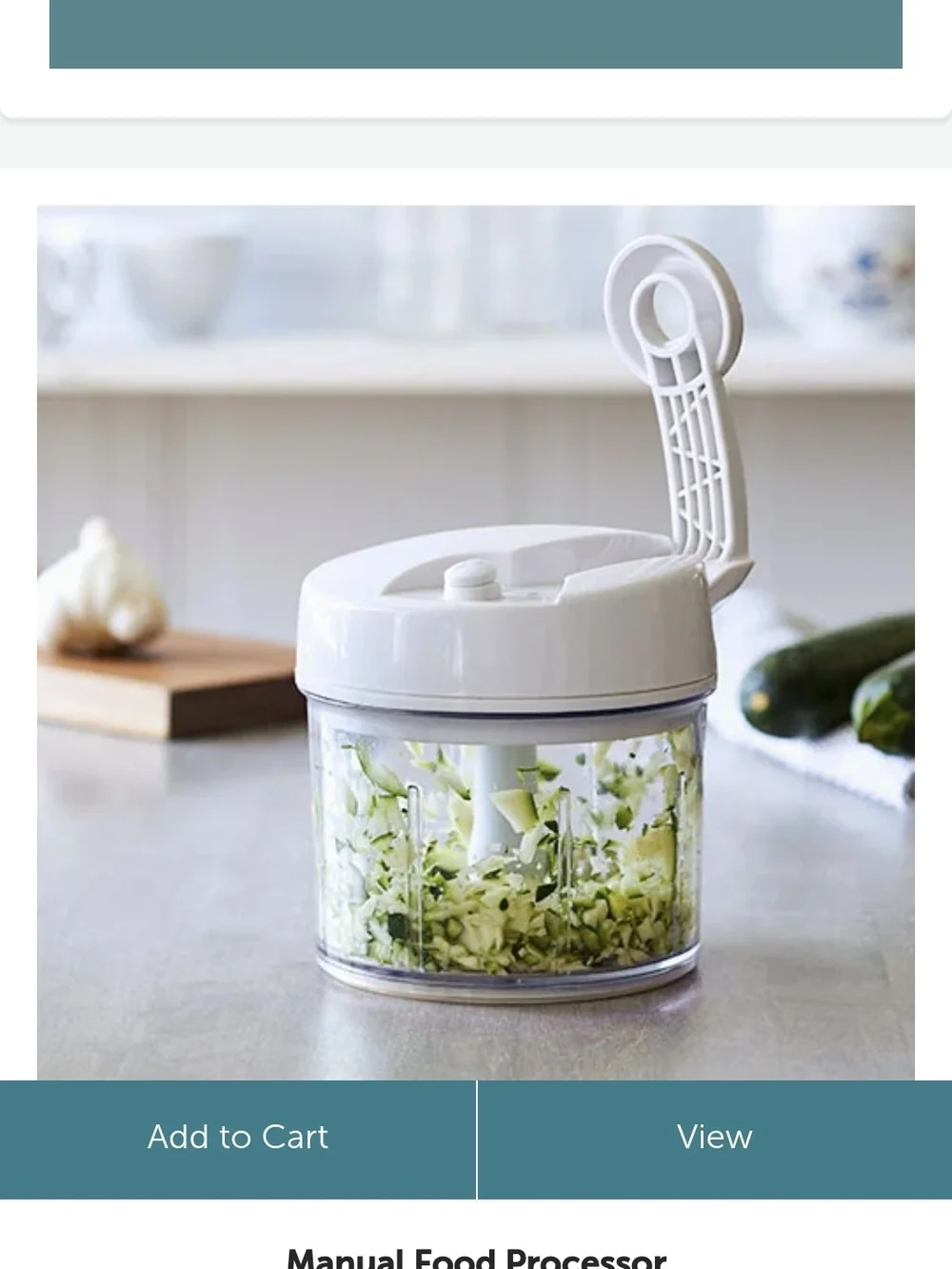 Pampered Chef Manual Food Processor with LID